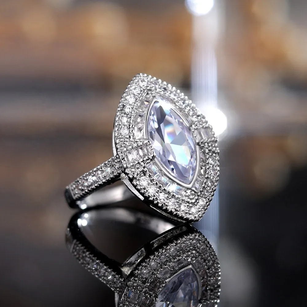 Marquise Ring | Marquise Diamond Ring | Marquise Engagement Ring | Halo Ring | Oval Ring | Halo Ring Engagement | Halo for Engagement Ring