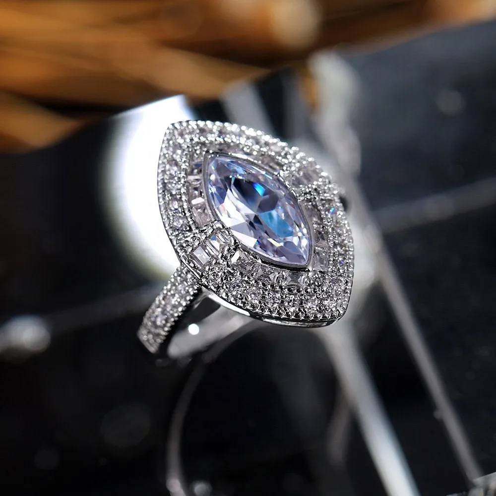 Marquise Ring | Marquise Diamond Ring | Marquise Engagement Ring | Halo Ring | Oval Ring | Halo Ring Engagement | Halo for Engagement Ring