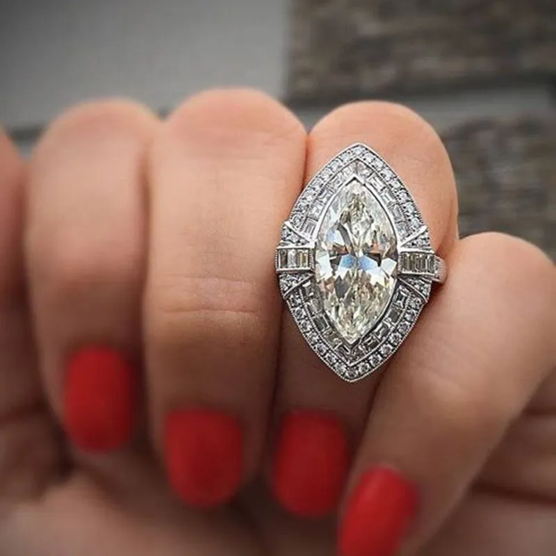 Marquise Ring | Marquise Diamond Ring | Marquise Engagement Ring | Halo Ring | Oval Ring | Halo Ring Engagement | Halo for Engagement Ring