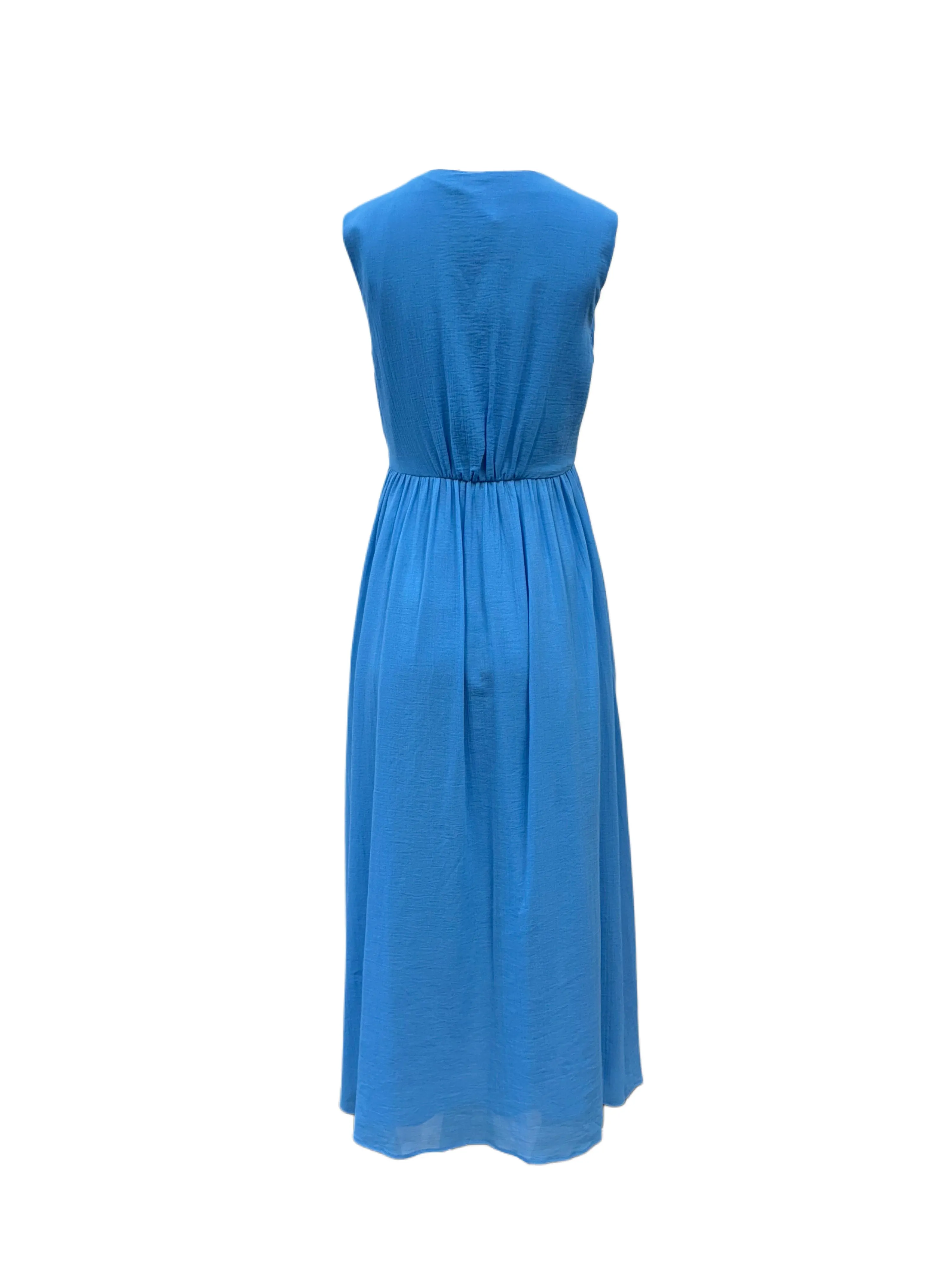 Max Mara Women's Blue Antony Sleeveless A Line Dress NWT