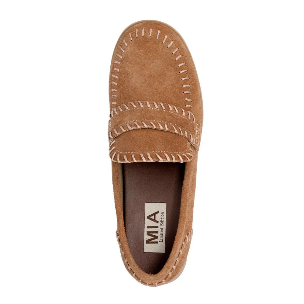 MIA Natalee Loafer - Tan Suede