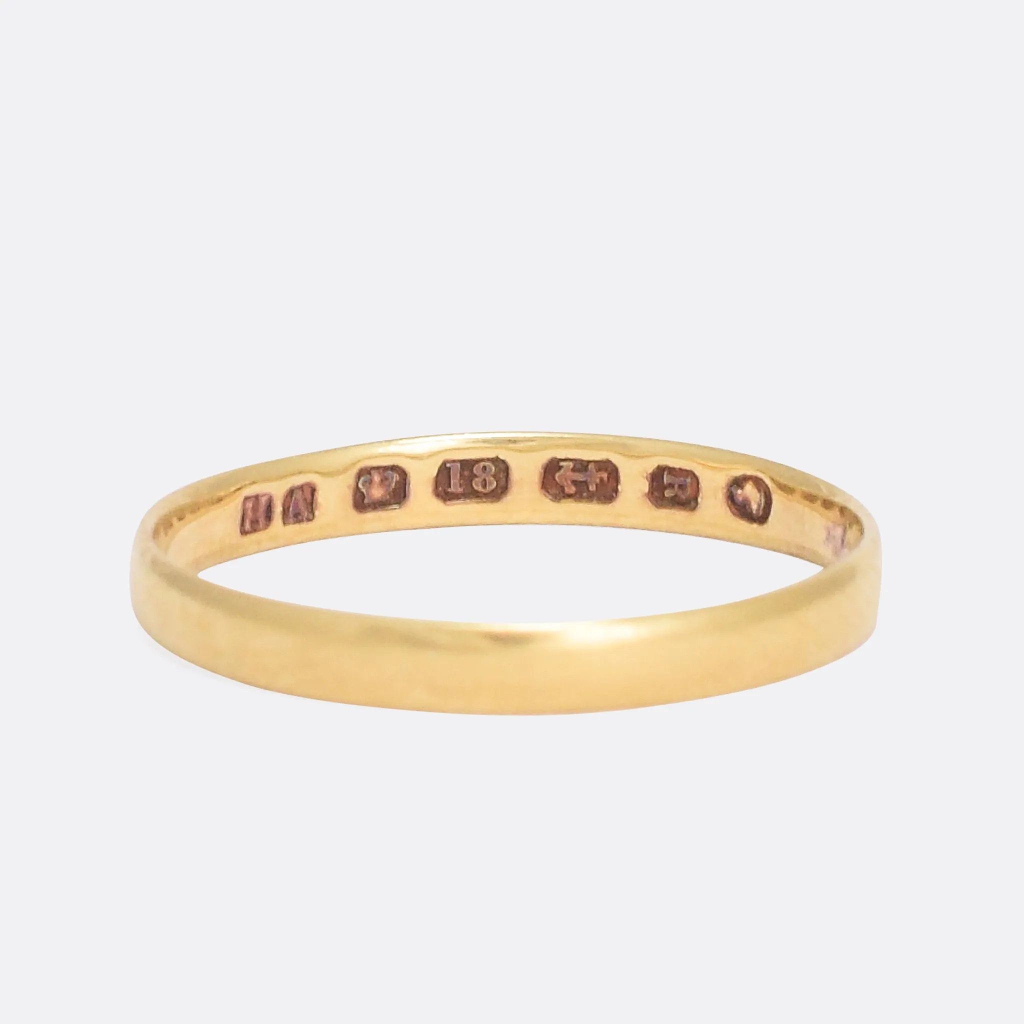 Mid-Victorian 18k Gold Wedding Band