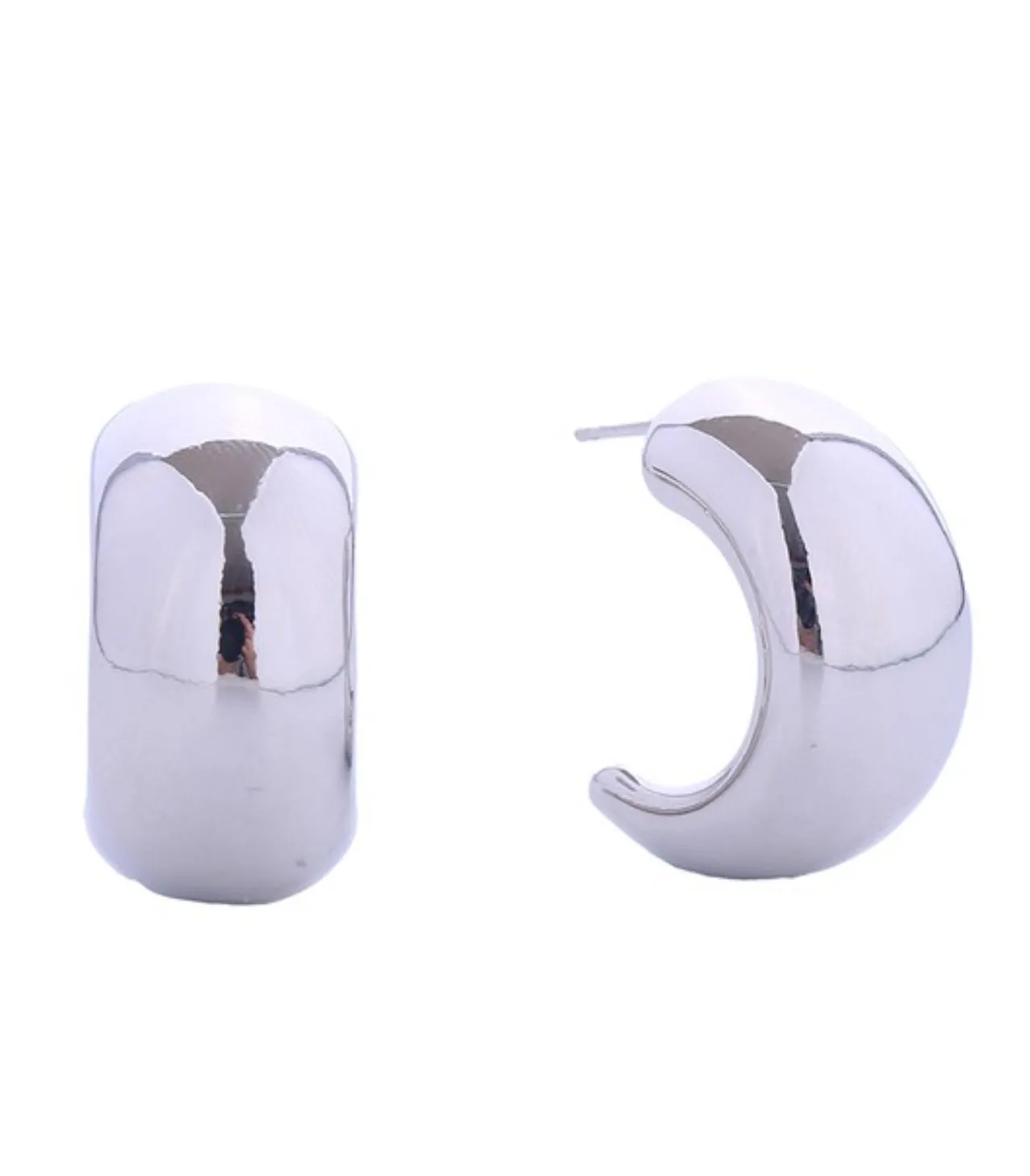 Midnight Moon 14kt Post Earrings