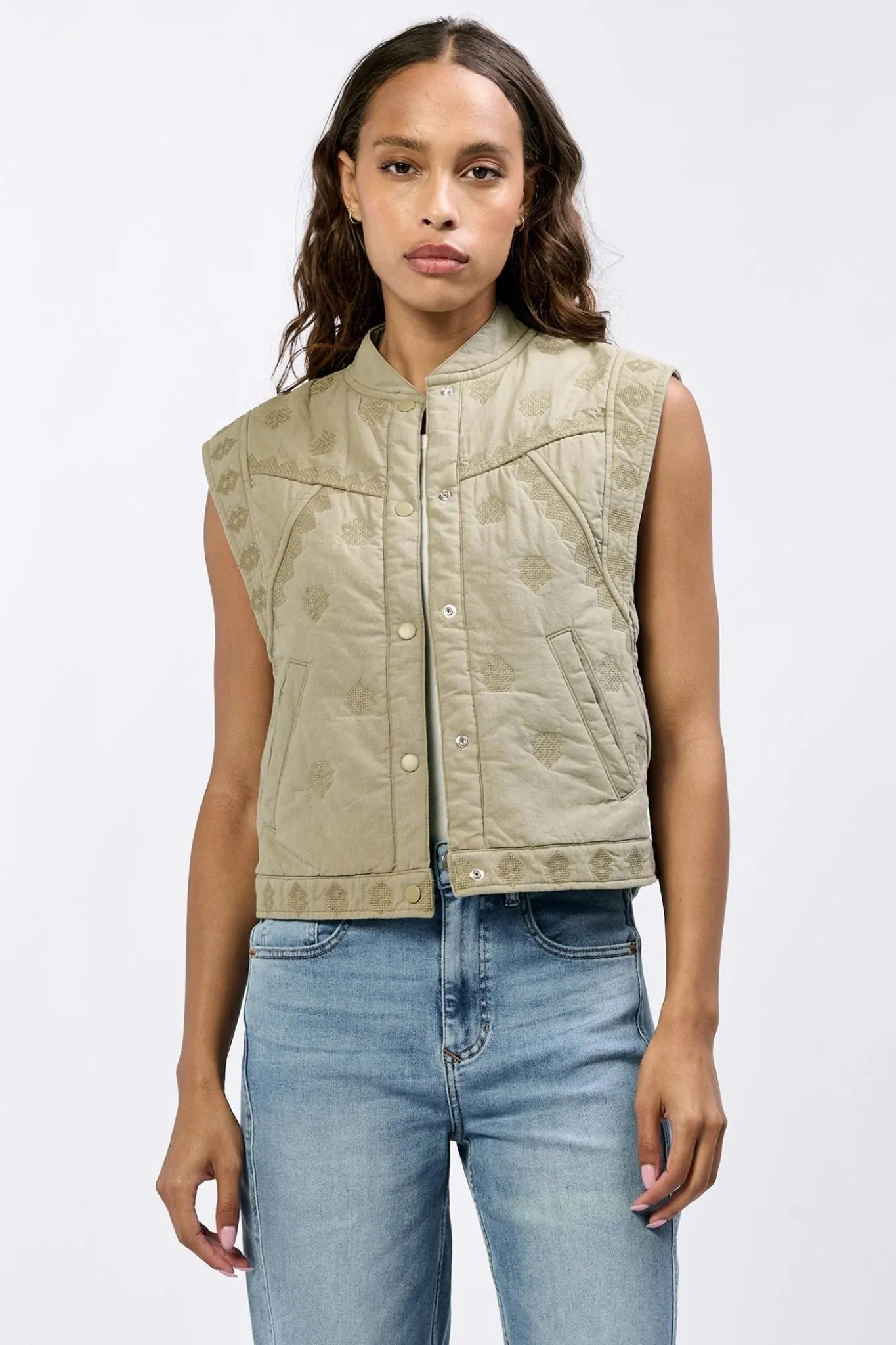 Mina Vest Olive Branch