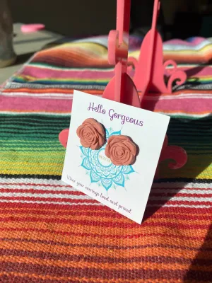 mini blush Rose Stud