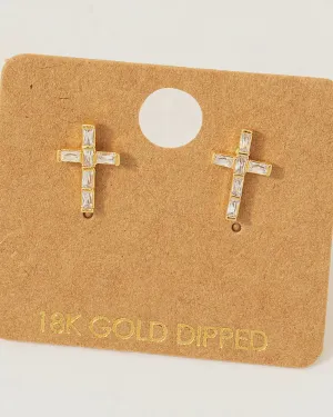 Mini Cross Stud Earrings