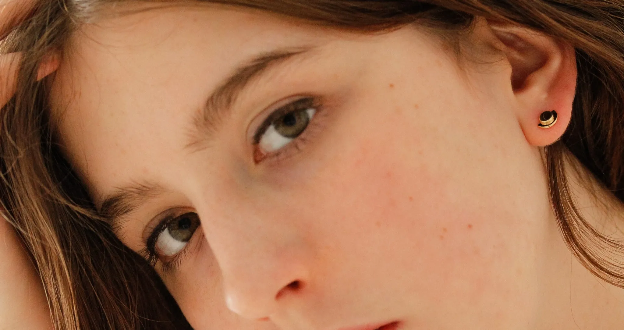 Mini Veil Stud Earrings