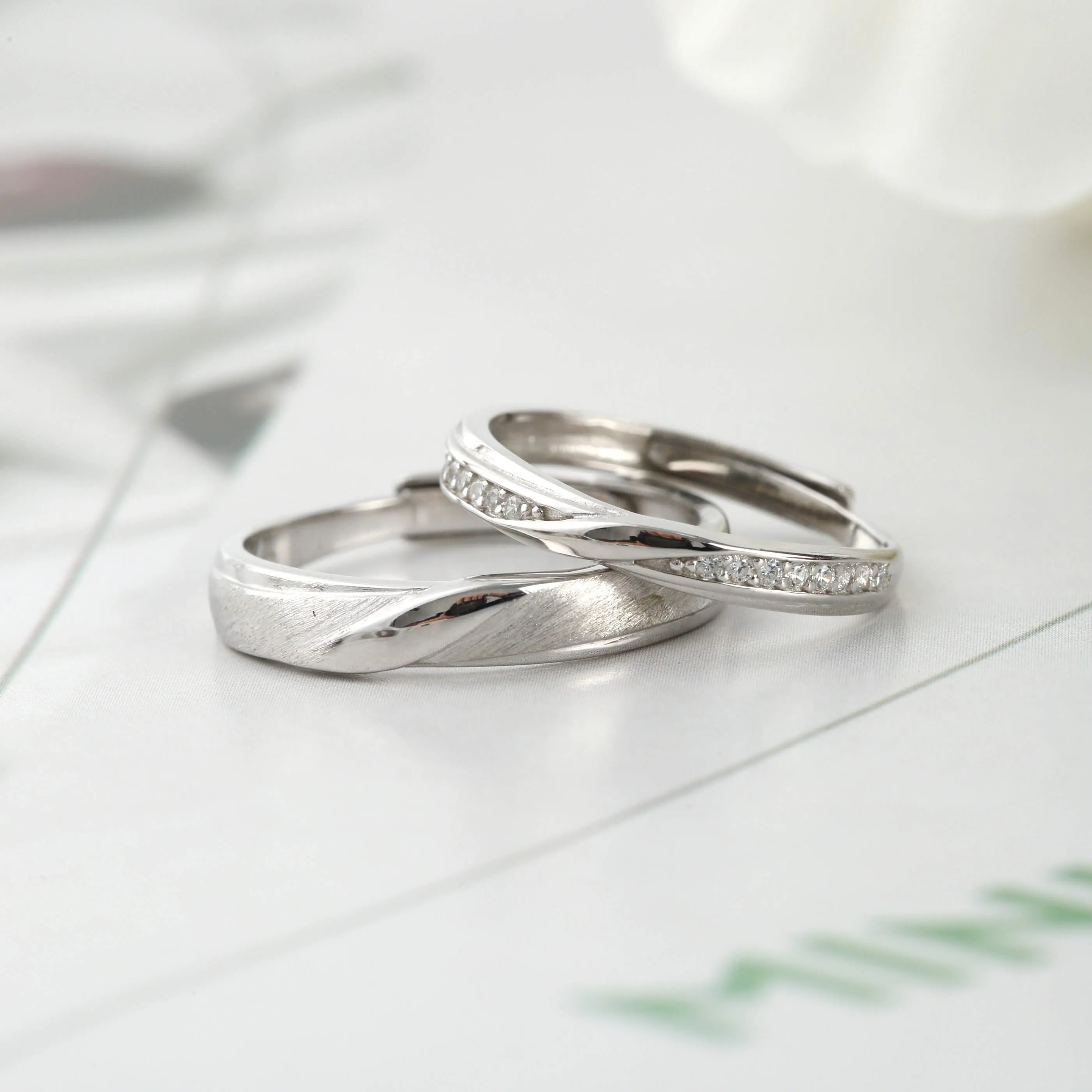 Minimalist Luxury Matching Rings