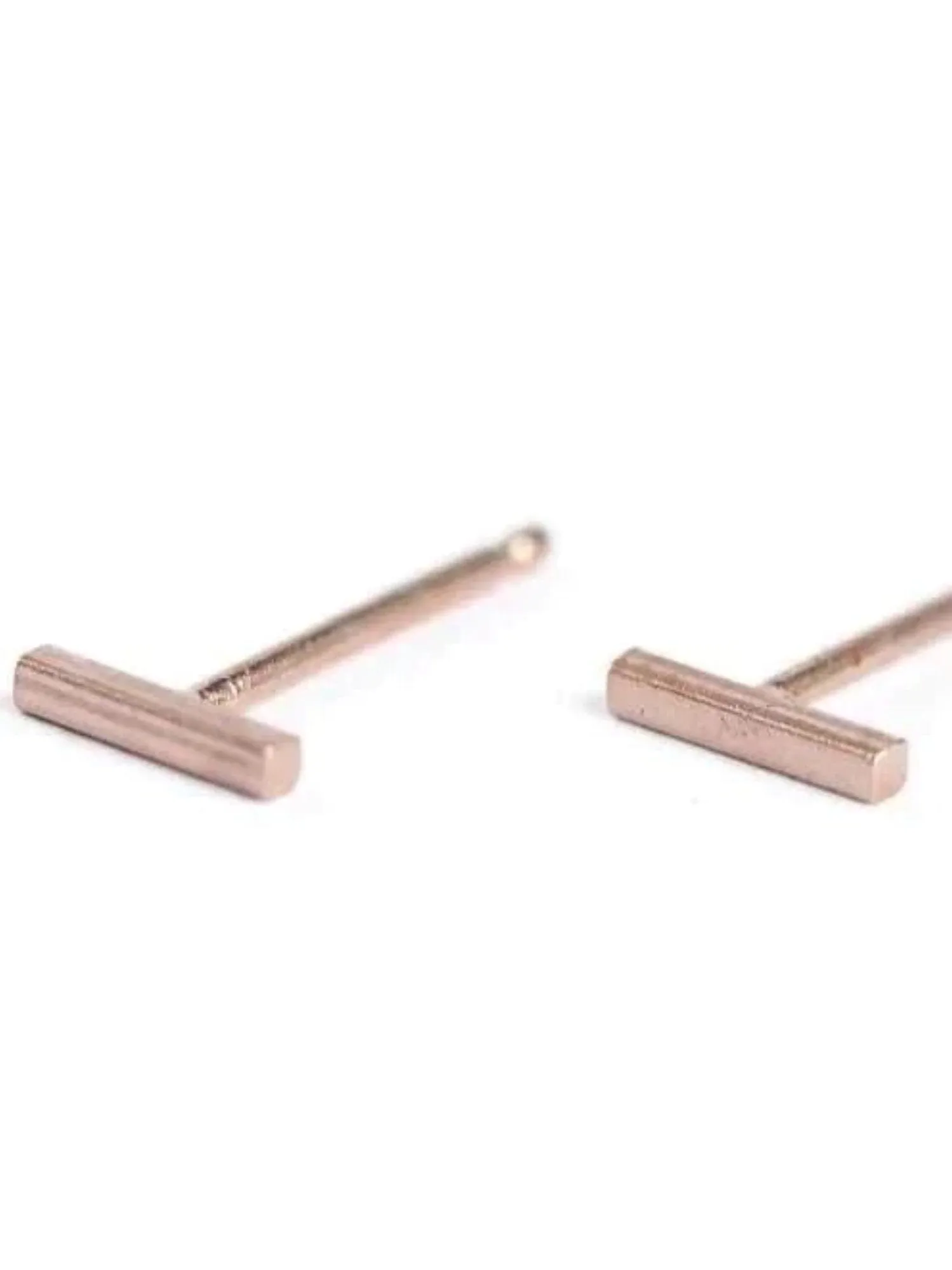Minimalist Small Bar Stud Earrings