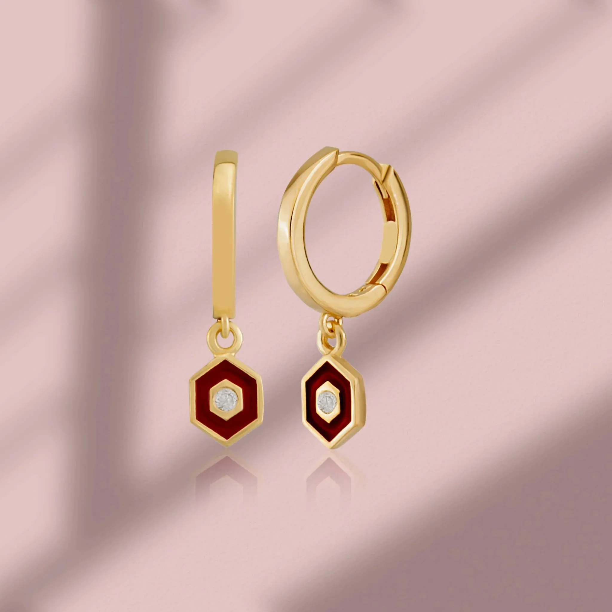 Minimalist Vivid Hoop Earrings
