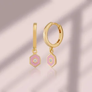 Minimalist Vivid Hoop Earrings