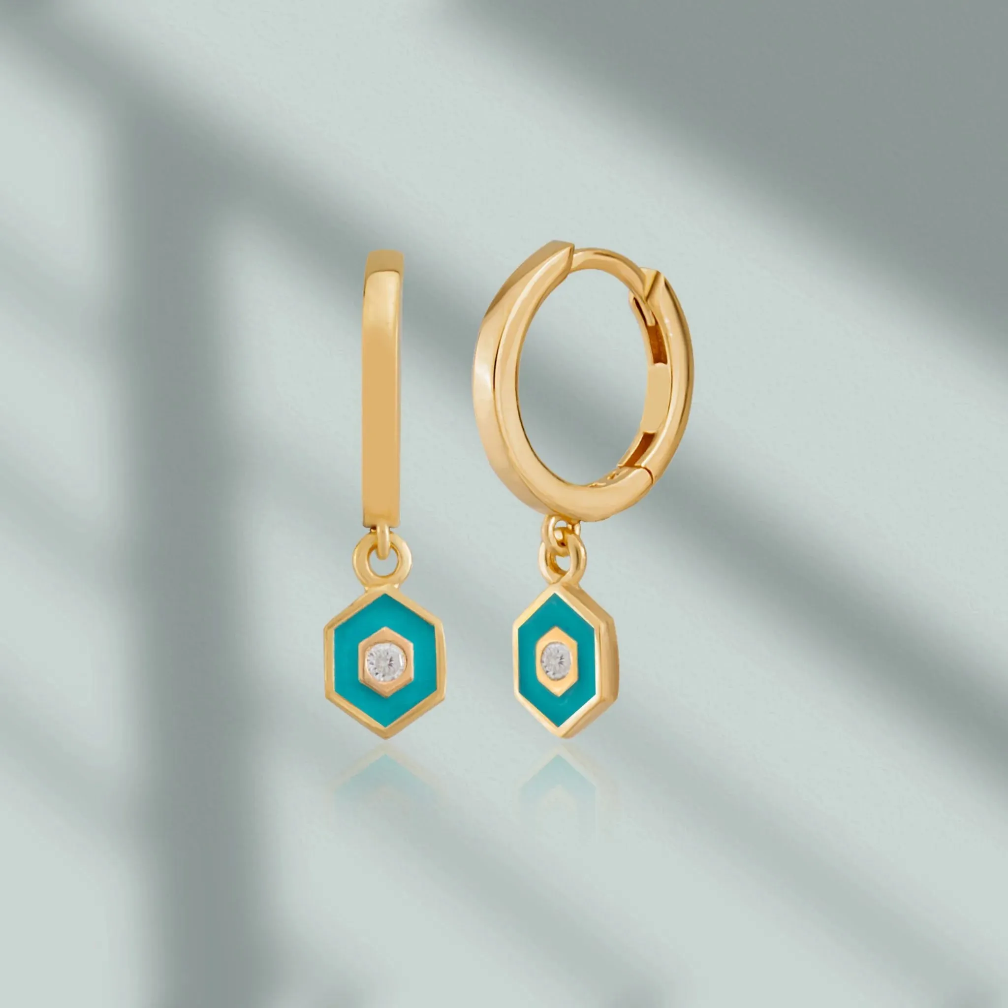 Minimalist Vivid Hoop Earrings
