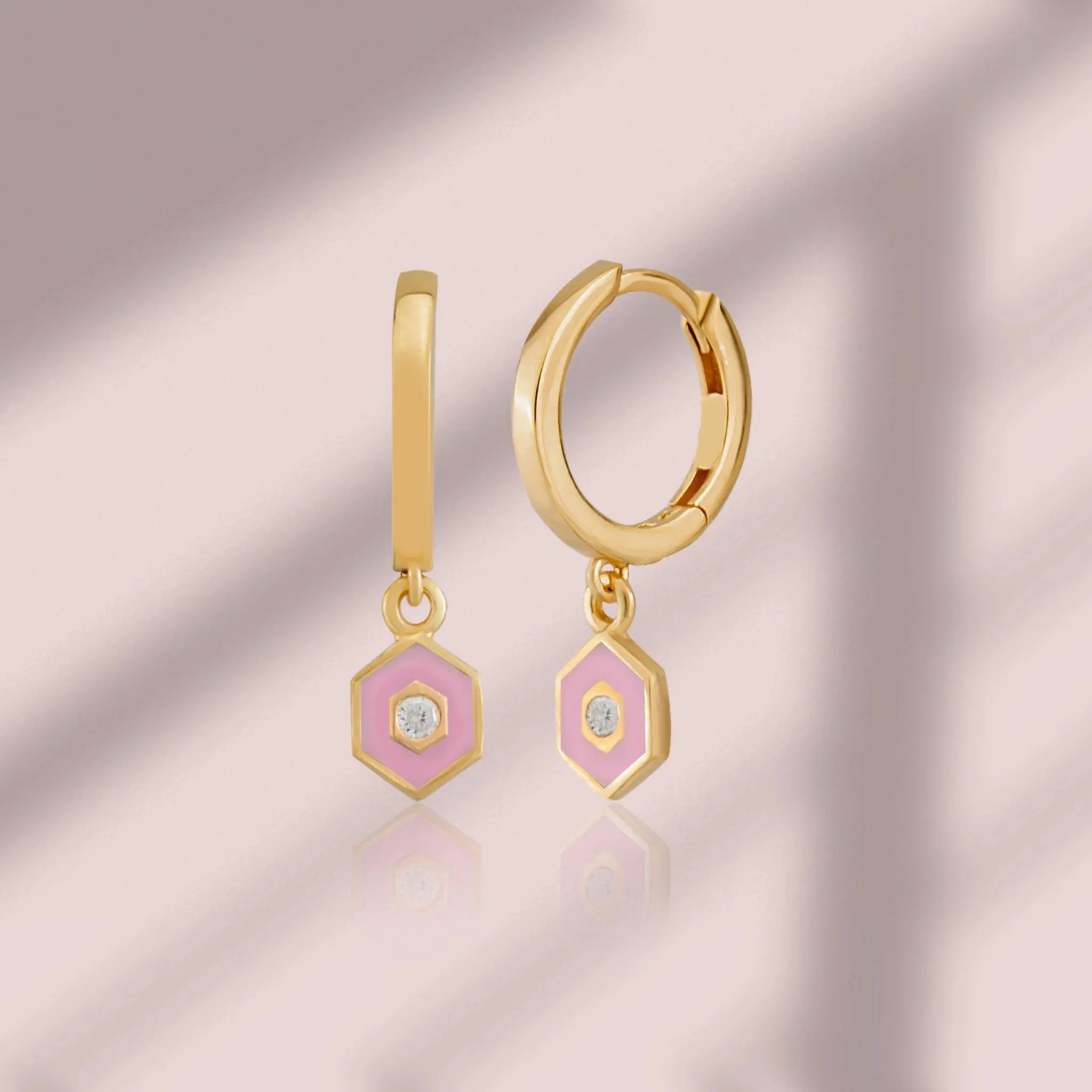 Minimalist Vivid Hoop Earrings