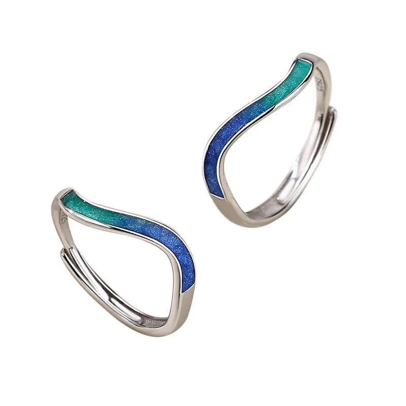 Mobius Dreamy Gradient Colors Matching Rings