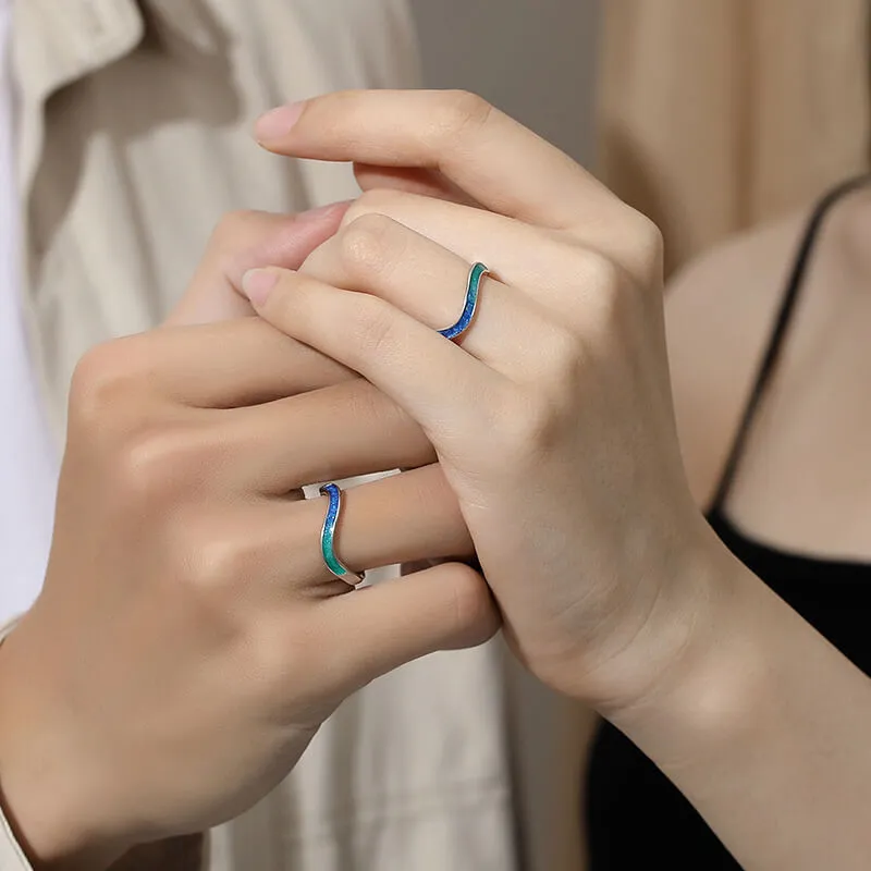 Mobius Dreamy Gradient Colors Matching Rings