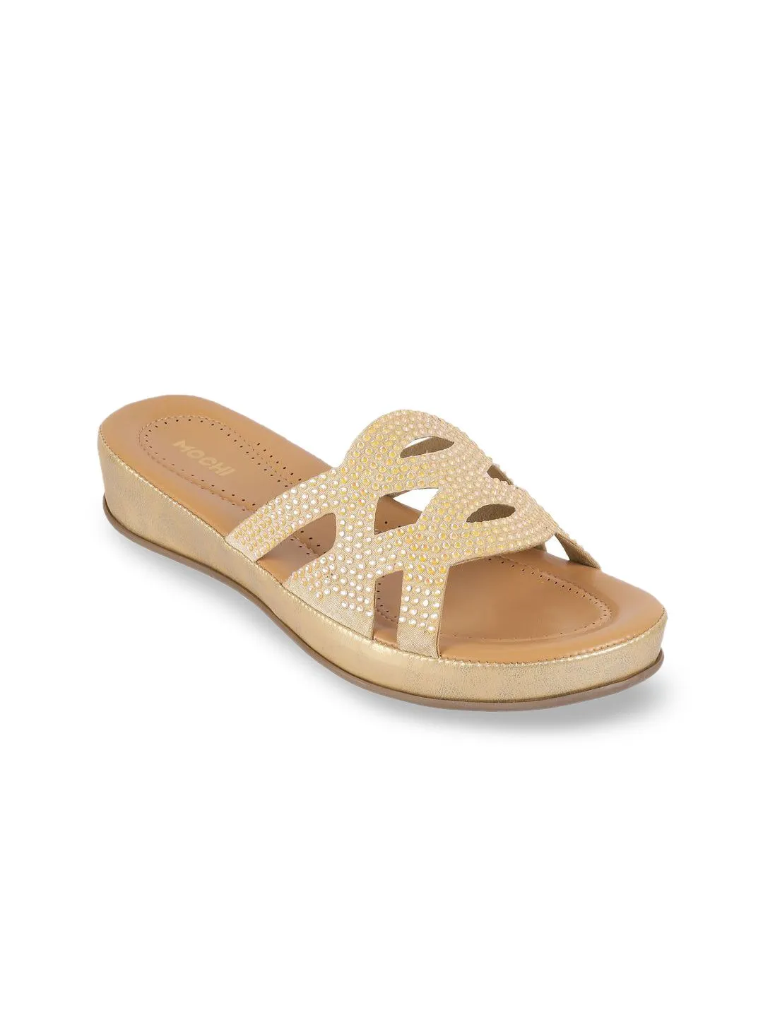 Mochi Women Slip-On Round Toe Ballerinas Flats