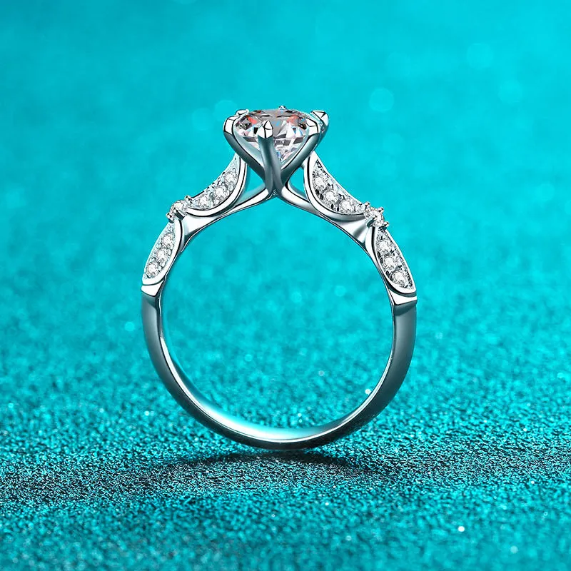 Moissanite Engagement Ring; Statement Ring - RM039