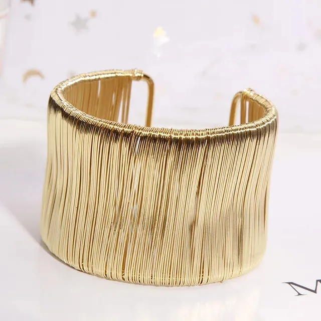 Multilayer Metal Bangle Bracelet