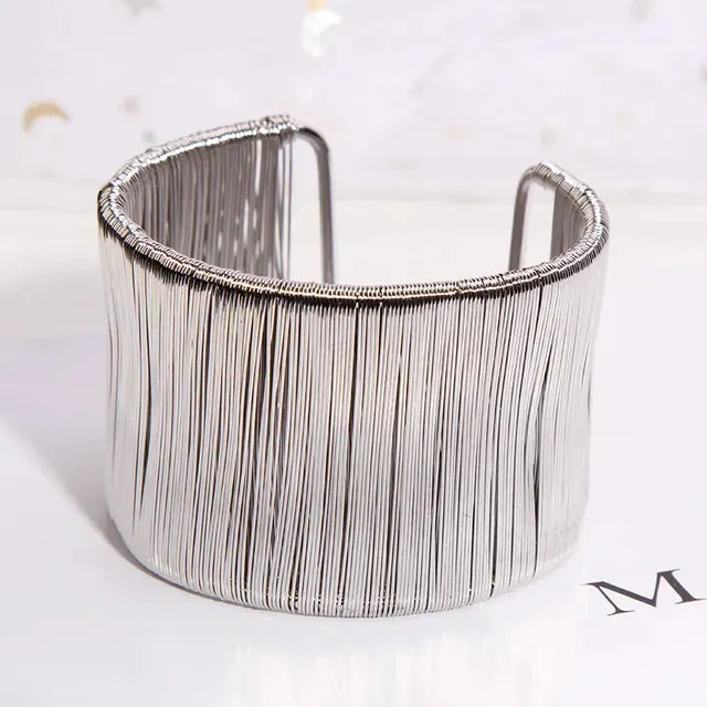 Multilayer Metal Bangle Bracelet