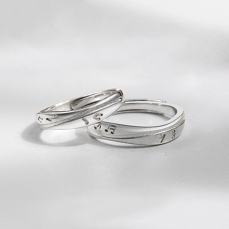 Music Note Matching Rings
