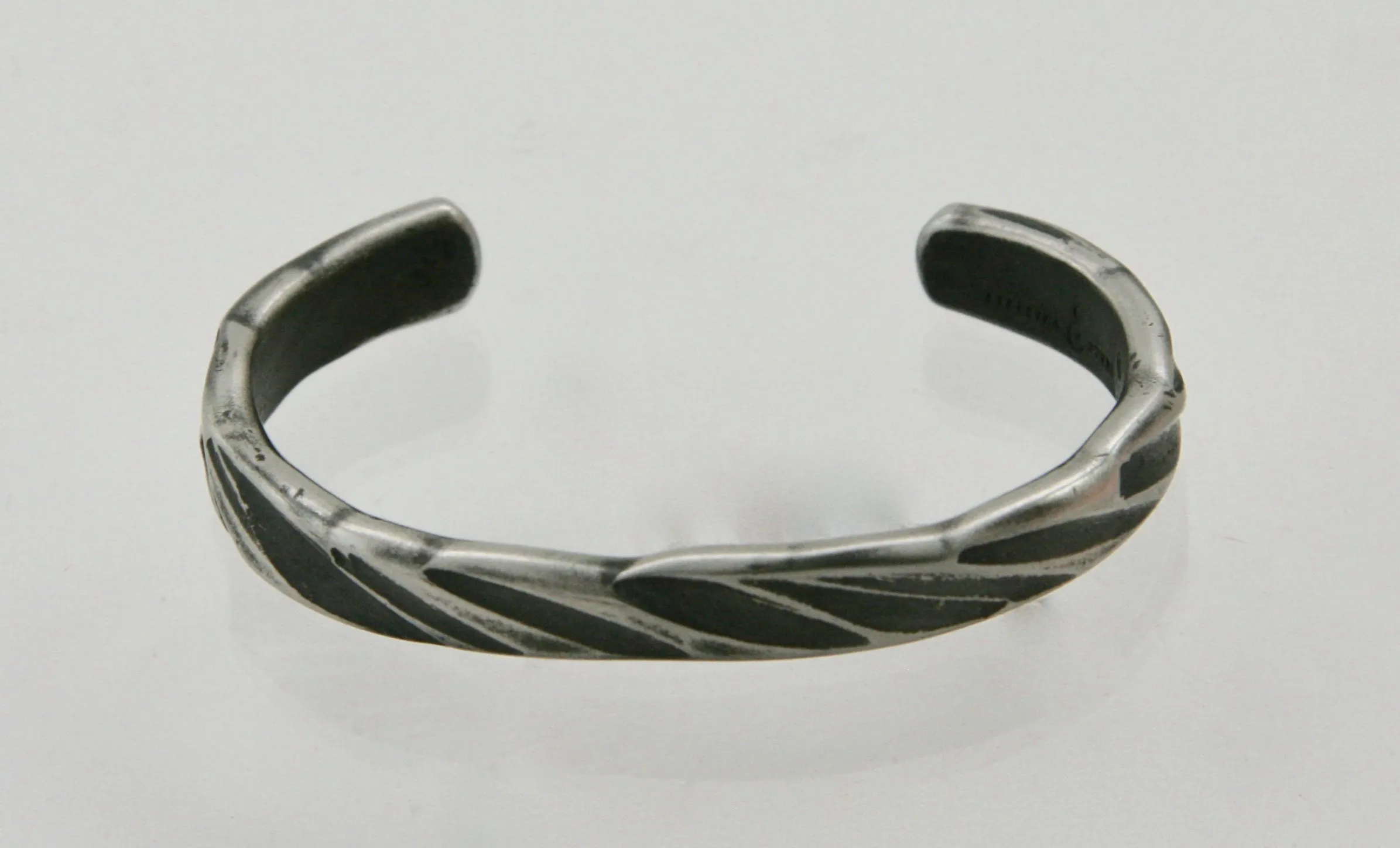 Narrow Rope Steel Cuff