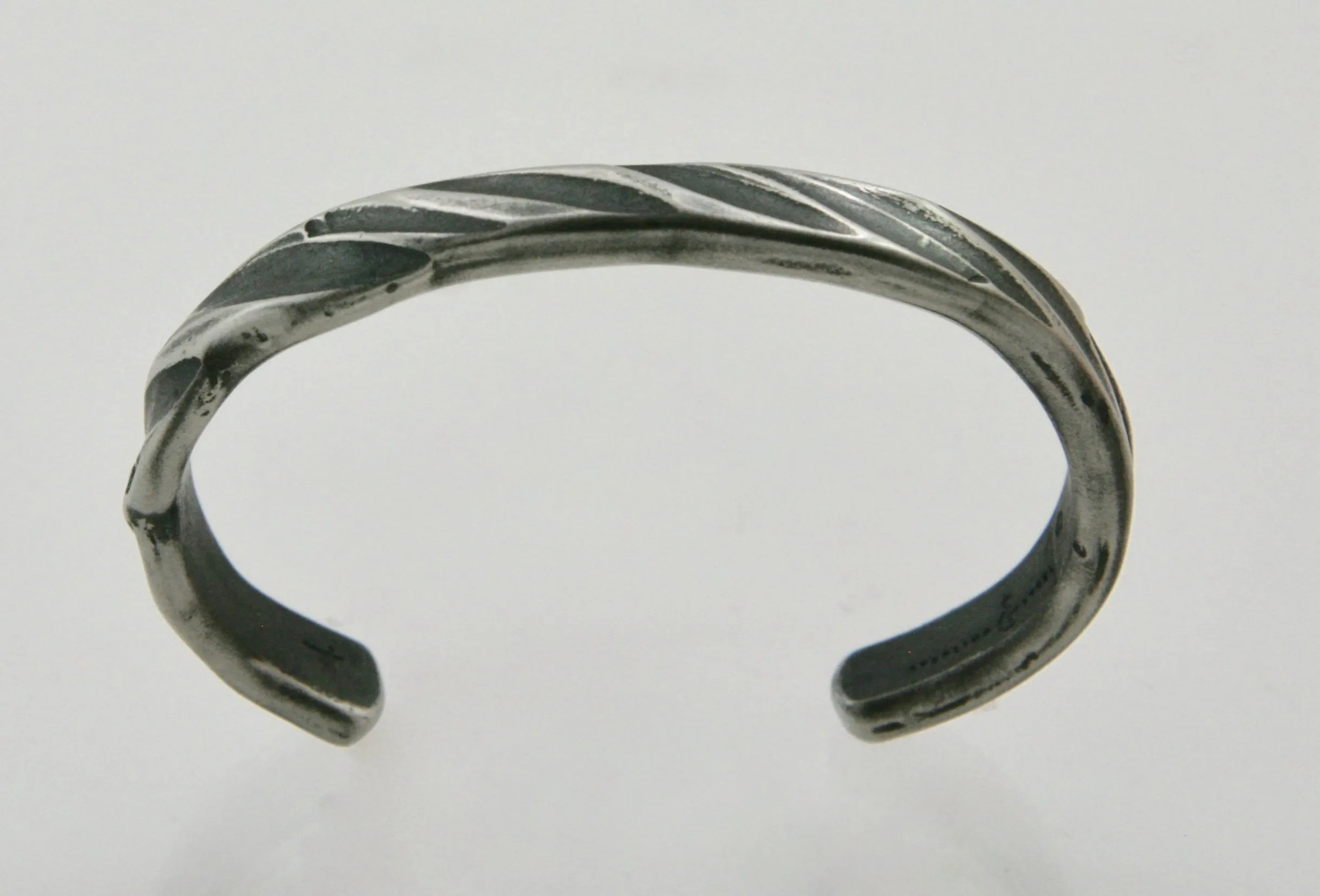 Narrow Rope Steel Cuff