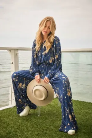 Navy Pleated Rodeo Set