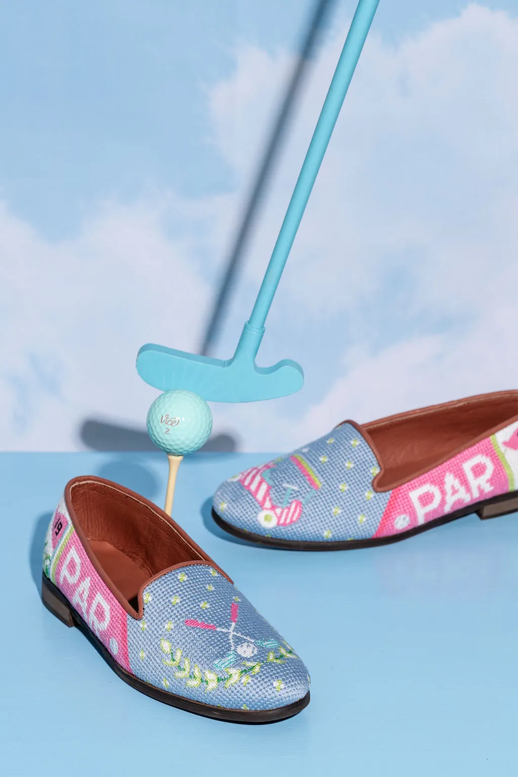 Needlepoint Loafer in Golf