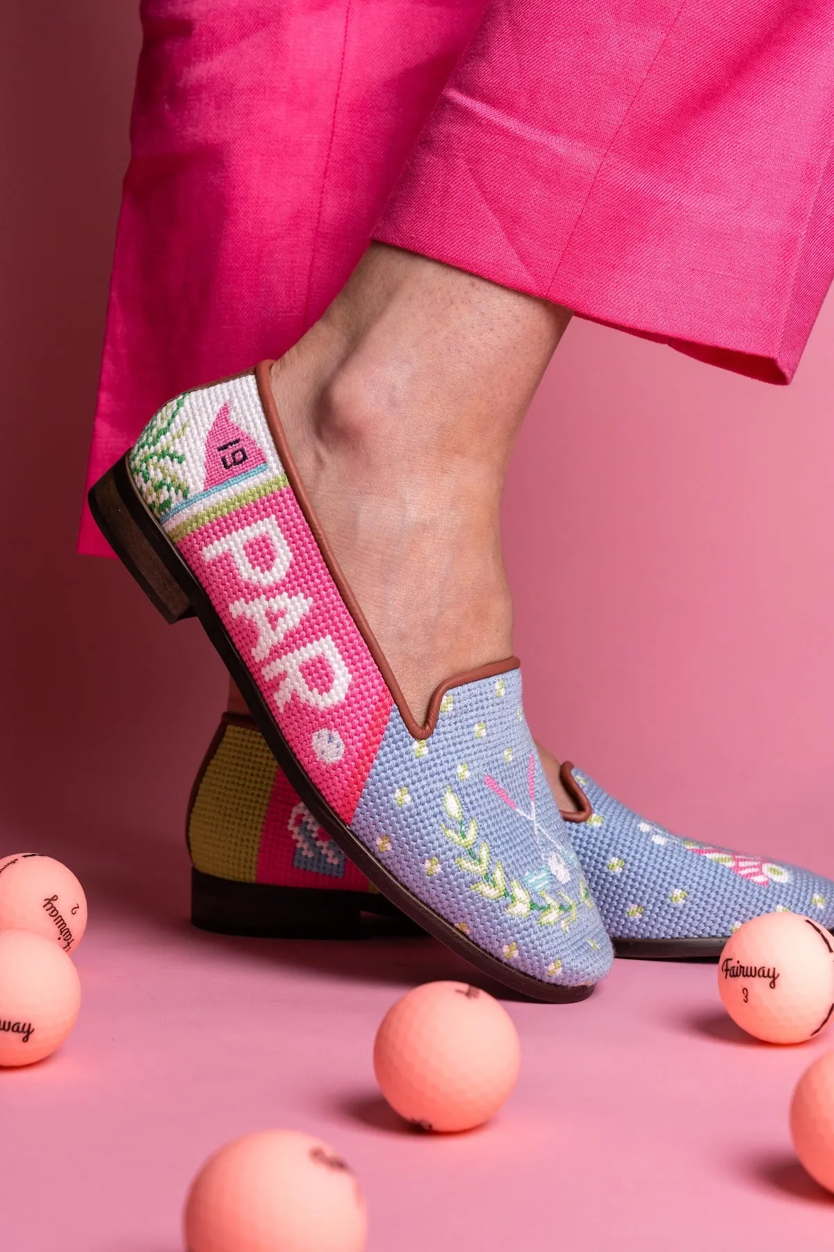Needlepoint Loafer in Golf
