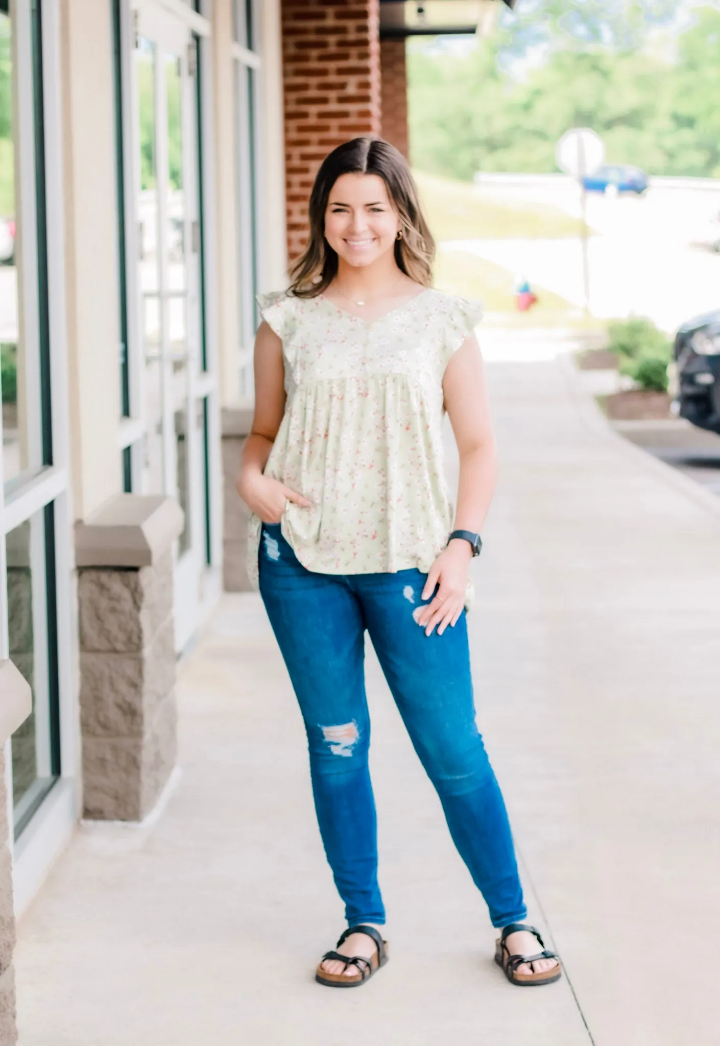 Never Say Goodbye Floral Top
