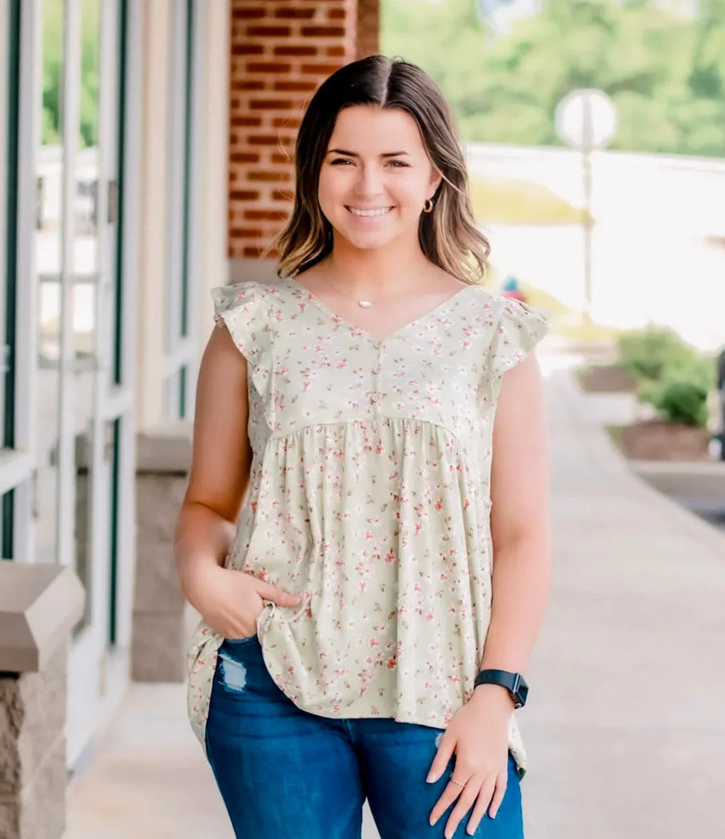 Never Say Goodbye Floral Top