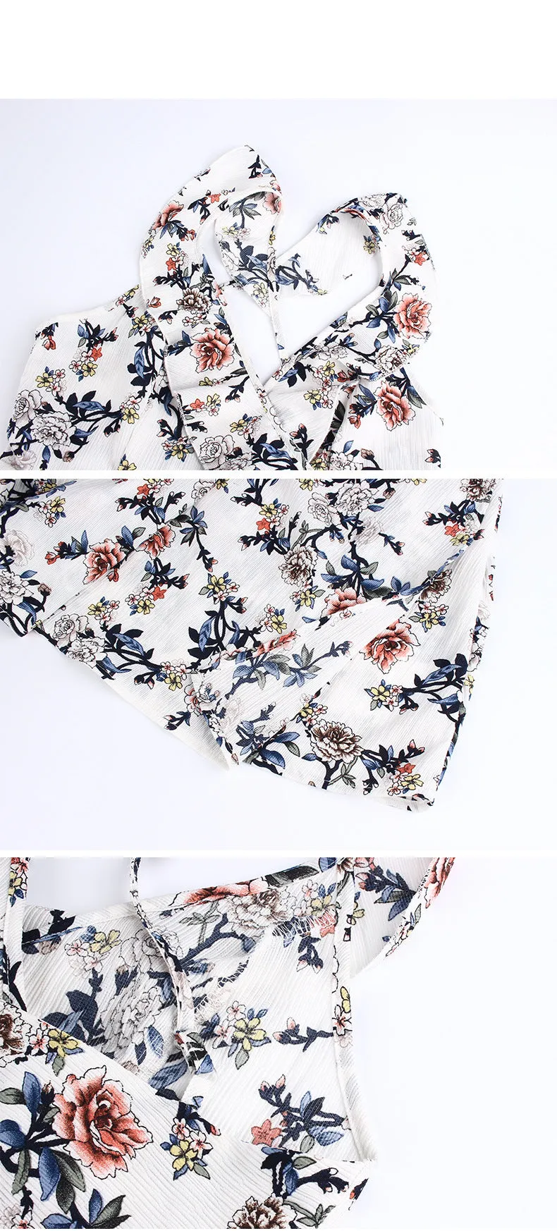 New Sexy Long Skirt Halter Print Dress