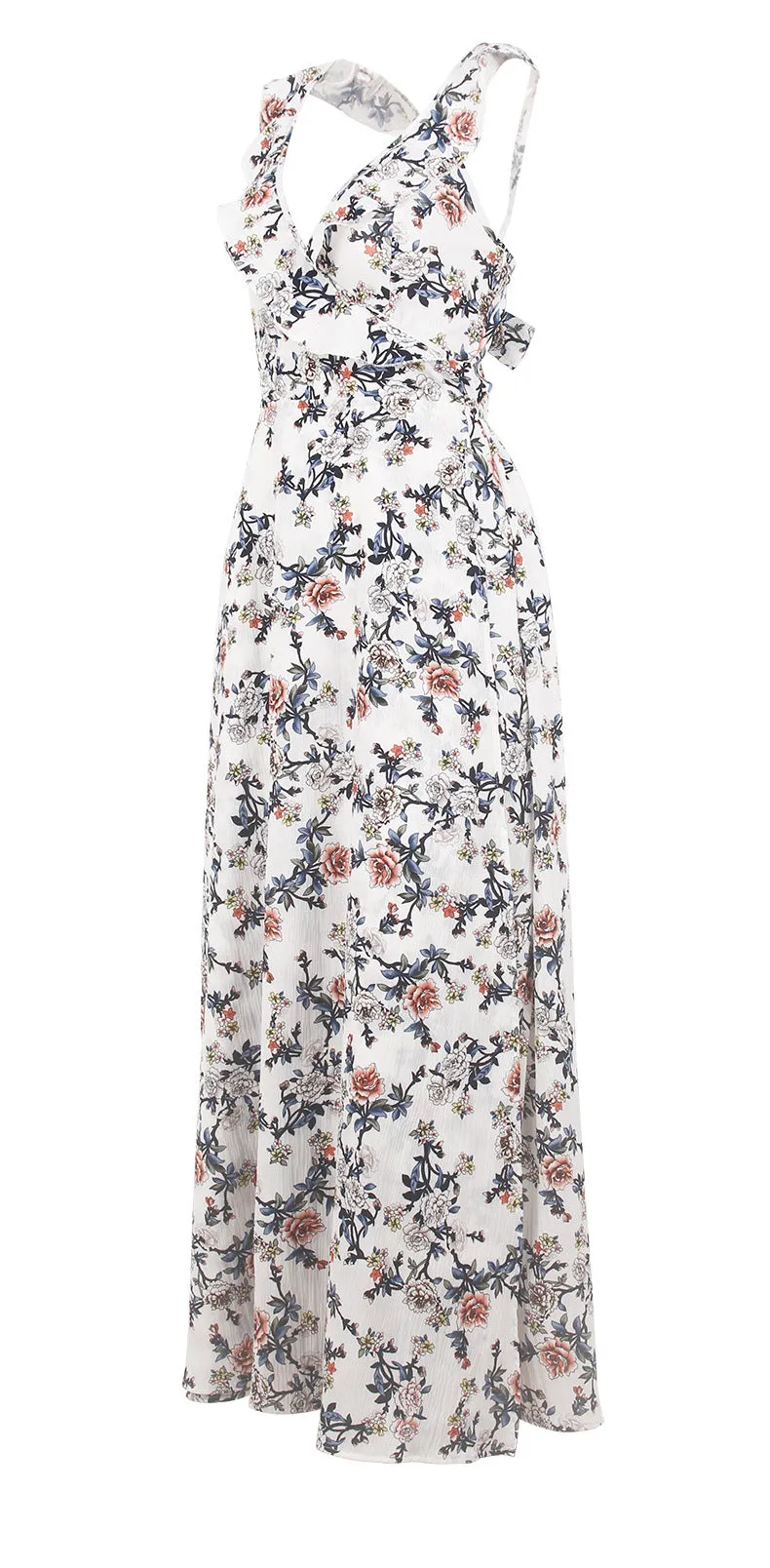 New Sexy Long Skirt Halter Print Dress