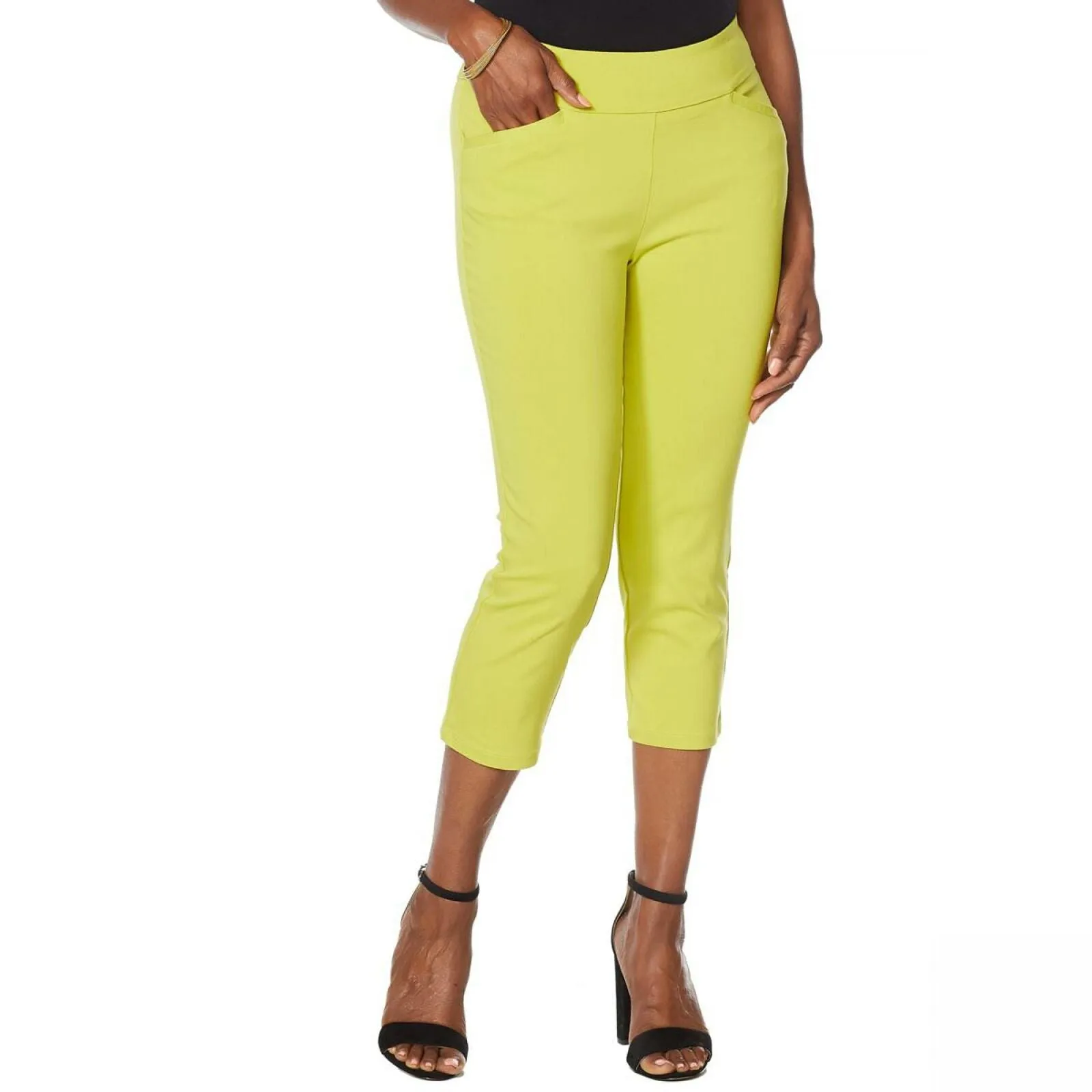 Nina Leonard Women's Cropped Straight Leg Pants