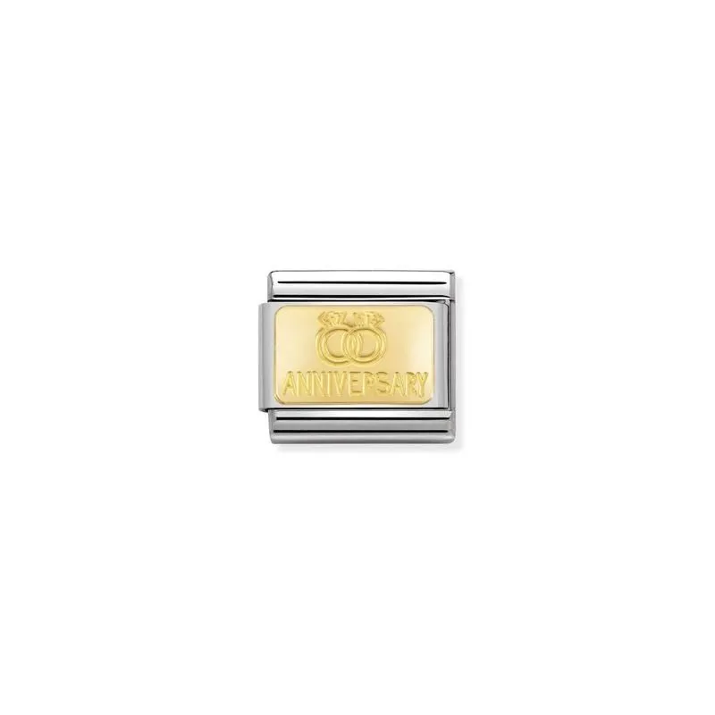 Nomination Composable Link Rings, 18K Gold