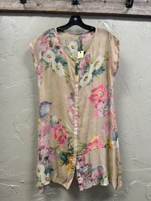 NWT SHEER FLORAL TUNIC