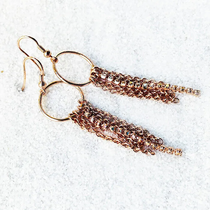 Odette Chain Drop Earrings