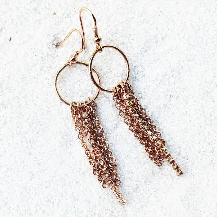 Odette Chain Drop Earrings