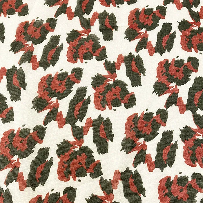 Off White Multi Chiffon Print Fabric