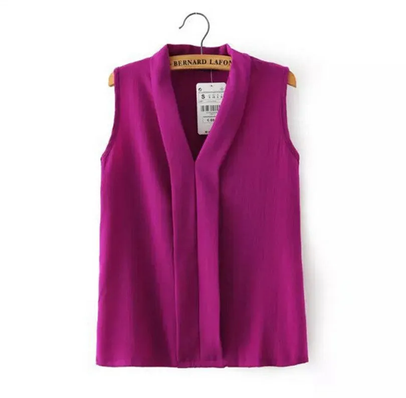 Office Shirts Style Chiffon Shirt Women Blouses Tops Elegant Casual Women's Shirt