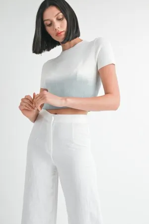 Ombré Crew Crop Top