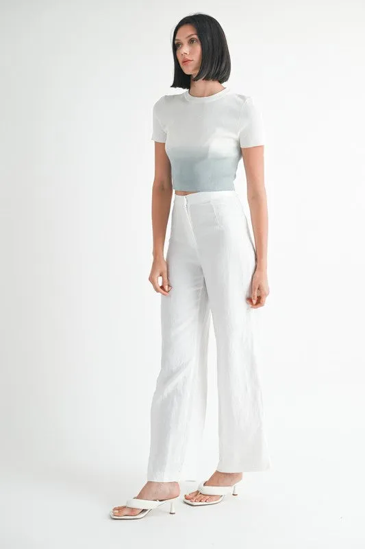 Ombré Crew Crop Top