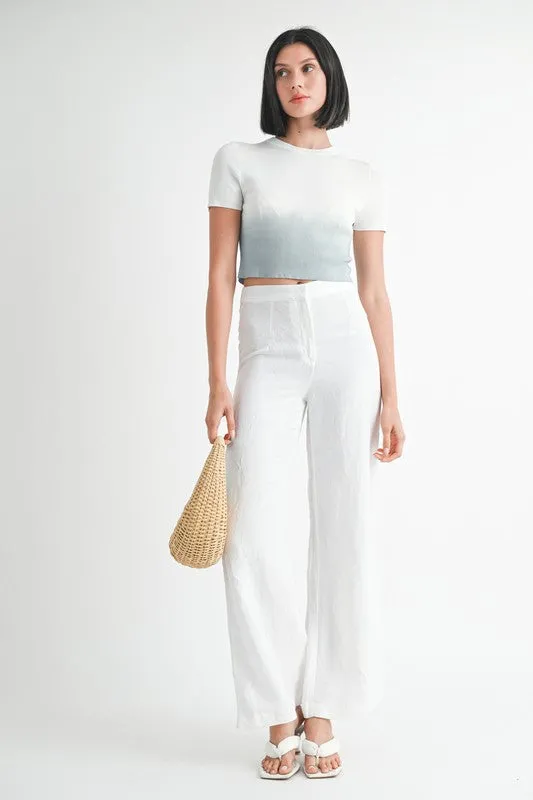Ombré Crew Crop Top