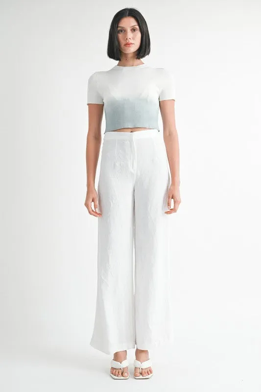 Ombré Crew Crop Top