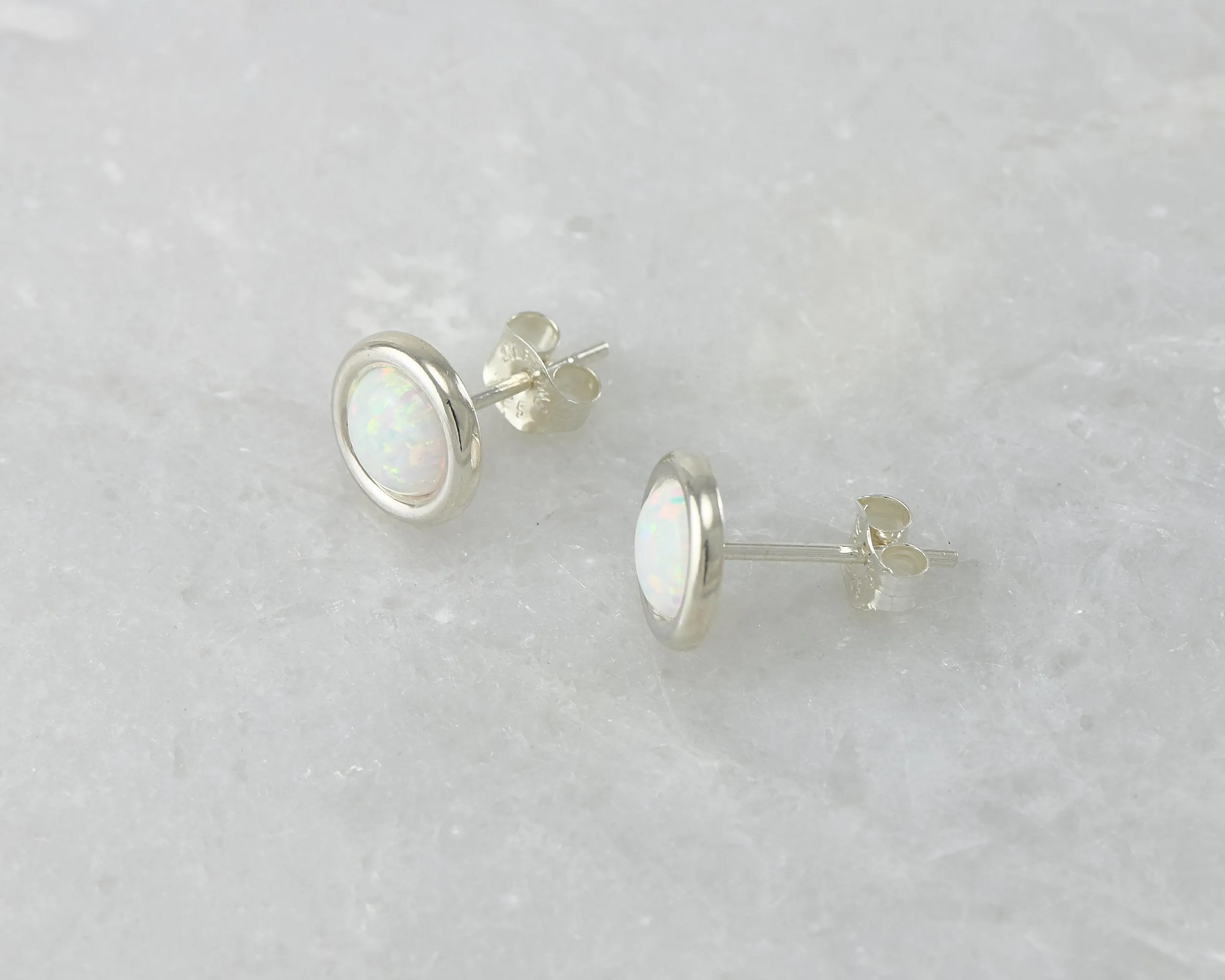 Opal Stud Earrings