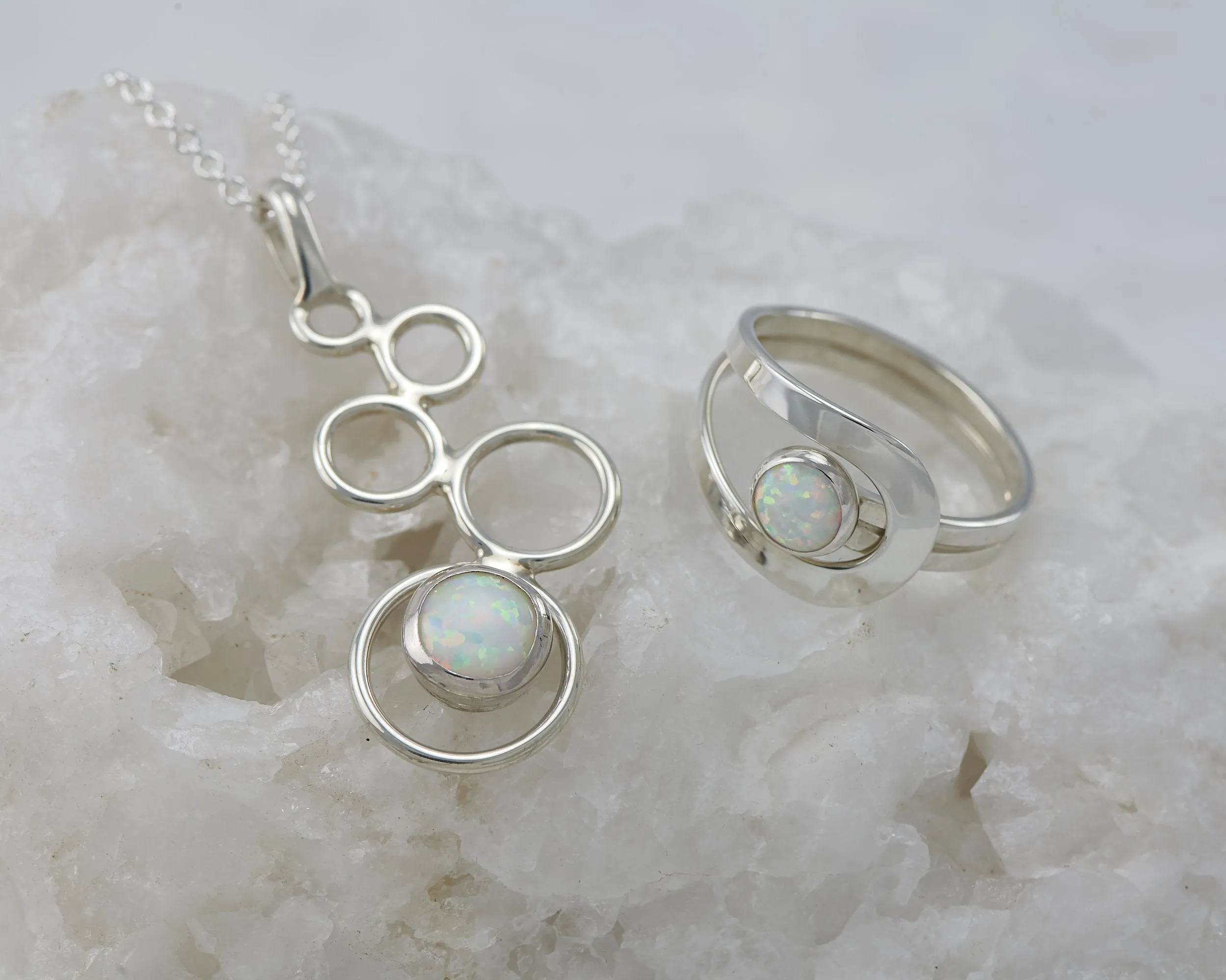 Opal Stud Earrings