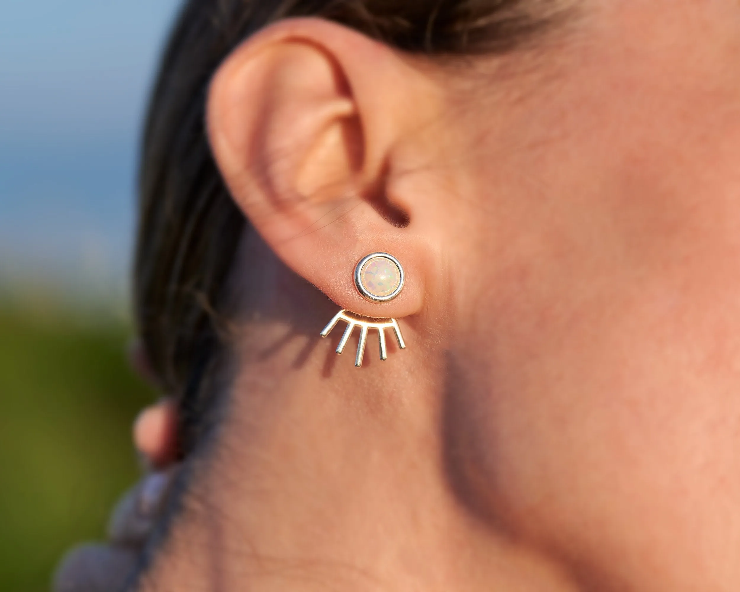 Opal Stud Earrings