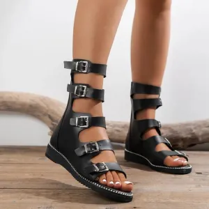 Open Toe Flats Sandals