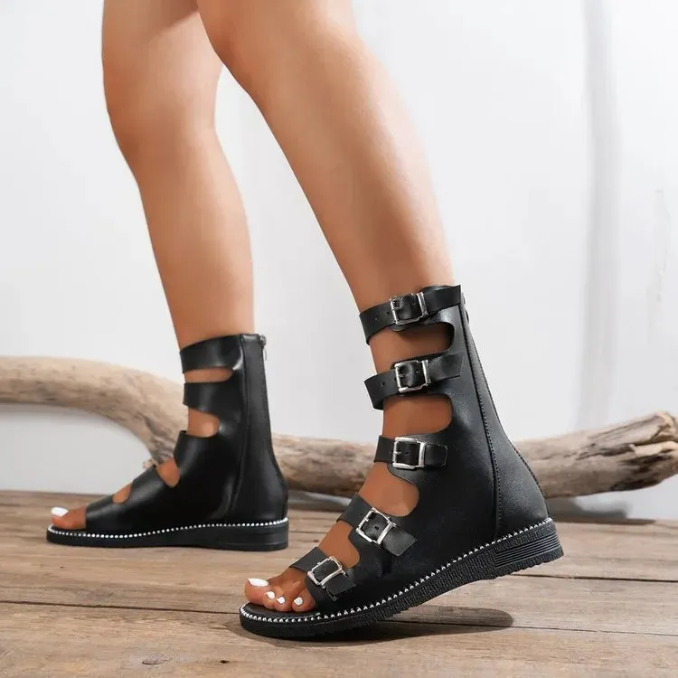 Open Toe Flats Sandals