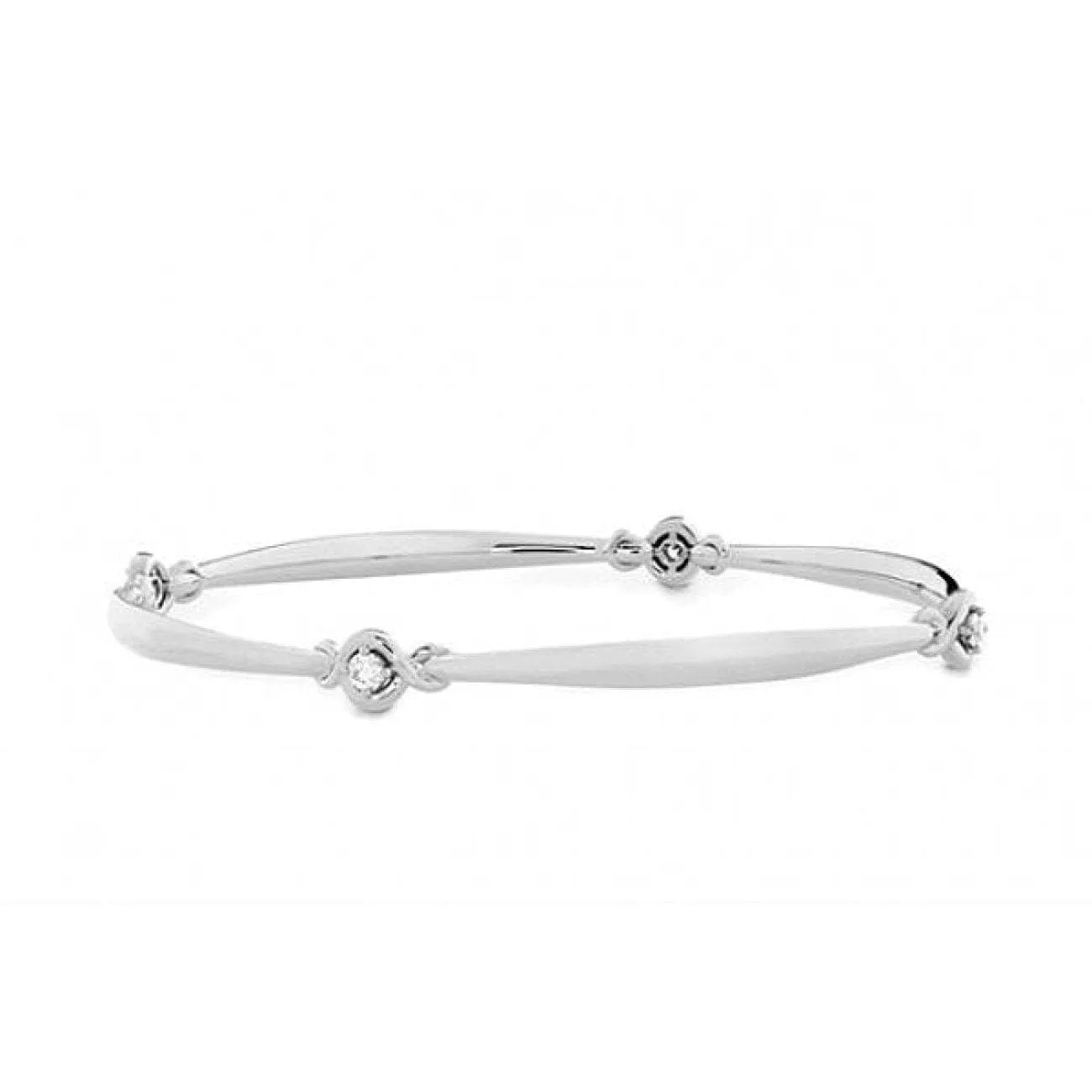 Optima Four Station Diamond Bangle